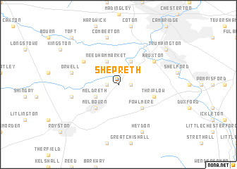 map of Shepreth