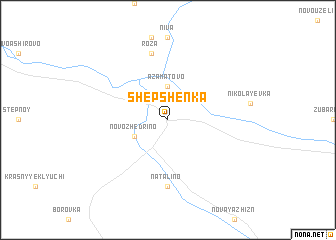 map of Shepshenka