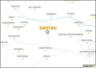 map of Sheptaki