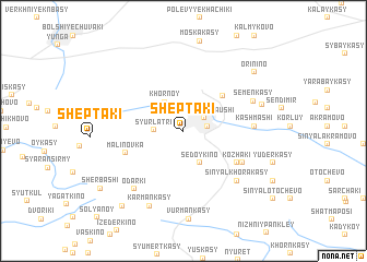 map of Sheptaki