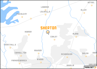 map of Shepton