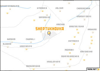 map of Sheptukhovka