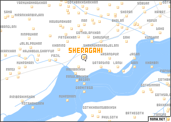 map of Sher Agāhi