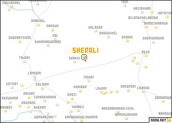 map of Sher Ali