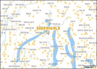 map of Sherānwāla