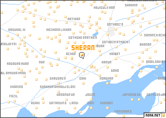 map of Sherān