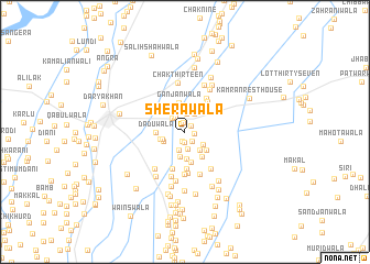 map of Sherāwāla