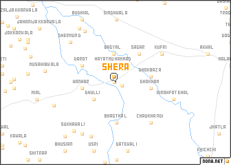 map of Shera