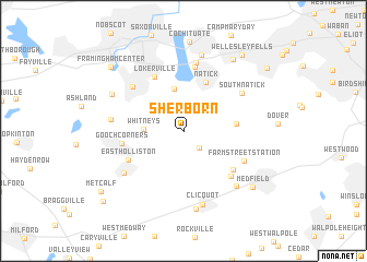 map of Sherborn