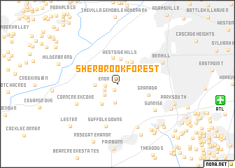 map of Sherbrook Forest