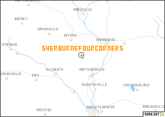 map of Sherburne Four Corners