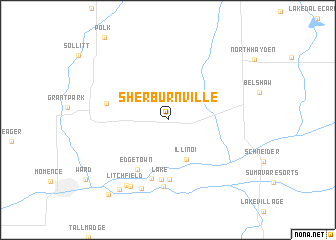 map of Sherburnville