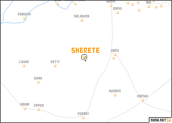 map of Sherete