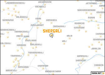 map of Shergali