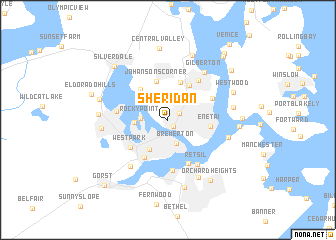 map of Sheridan