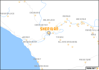 map of Sheridan