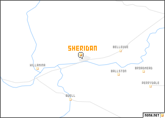 map of Sheridan