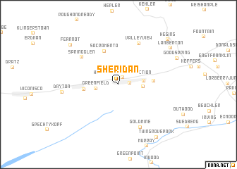 map of Sheridan