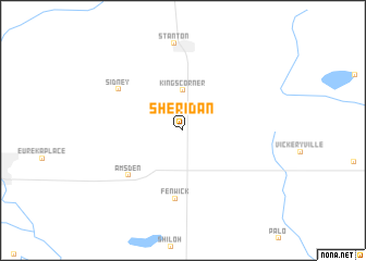 map of Sheridan