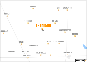 map of Sheridan
