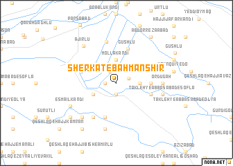 map of Sherkat-e Bahmanshīr
