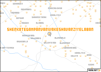 map of Sherkat-e Dāmparvarī va Keshāvarzī-ye Laban