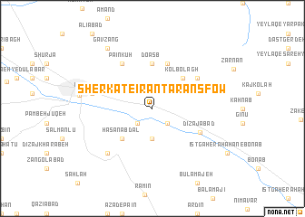 map of Sherkat-e Īrān Tarāns Fow