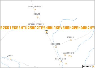 map of Sherkat-e Kesht va Şan‘at-e Shāhīn Key Shomāreh Do Mahyār