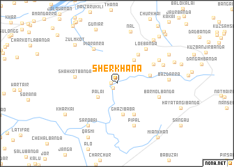 map of Sher Khāna