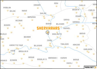 map of Shērkhāwas