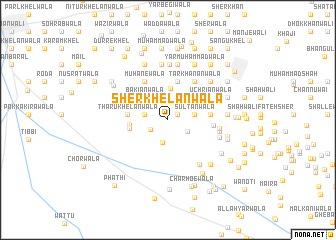 map of Sher Khelānwāla