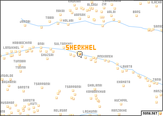 map of Sher Khel