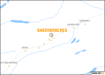 map of Sherman Acres