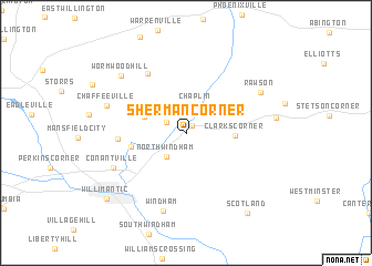 map of Sherman Corner