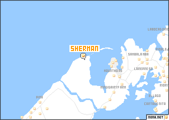 map of Sherman