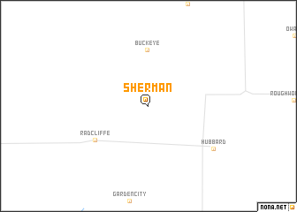 map of Sherman