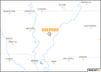 map of Sherman