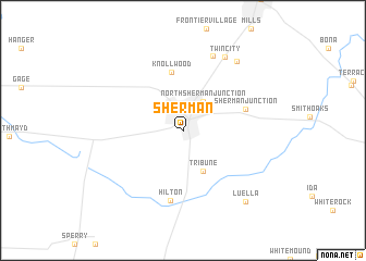 map of Sherman