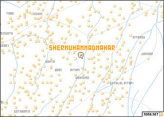 map of Sher Muhammad Mahar