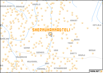 map of Sher Muhammad Teli