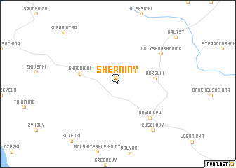 map of Sherniny