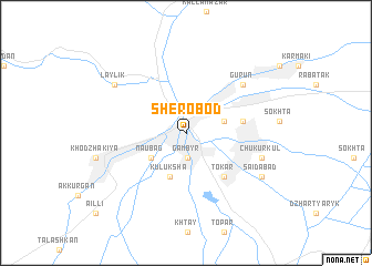 map of Sherobod