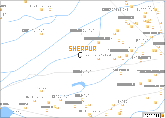 map of Sherpur