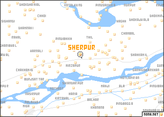 map of Sherpur