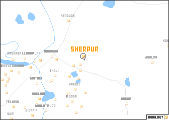 map of Sherpur