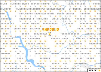 map of Sherpur