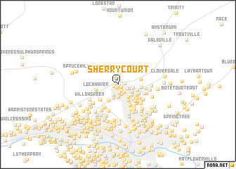 map of Sherry Court