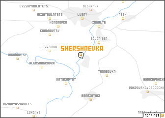 map of Shershnëvka