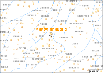 map of Sher Singhwāla