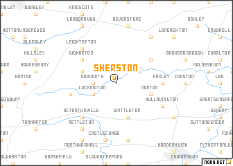 map of Sherston